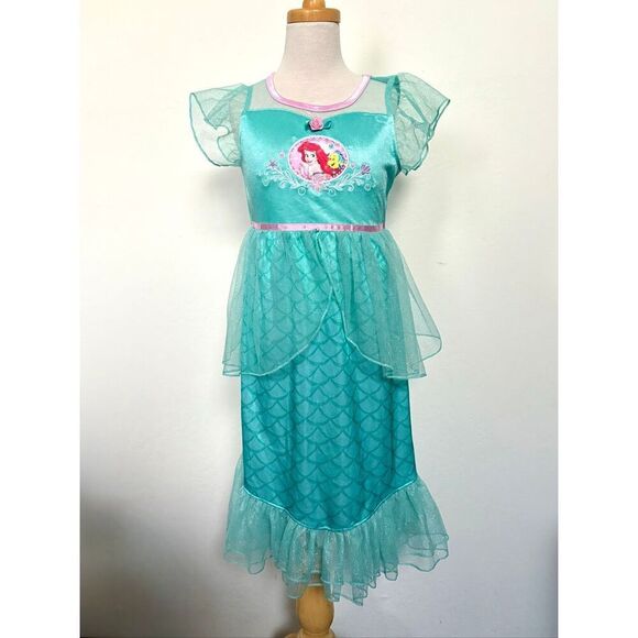 Disney Princess Girls 6X Ariel Nightgown Costume - Picture 2 of 6